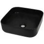 Lavabo cuadrado de cerámica negro 38x38x13,5 cm de vidaXL, Lavabos - Ref: Foro24-142733, Precio: 70,25 €, Descuento: %