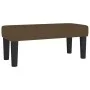 Box spring bed with dark brown fabric mattress 100x200 cm by , Beds and slatted bases - Ref: Foro24-3136736, Price: 392,98 €,...