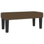 Cama box spring con colchón tela marrón oscuro 100x200 cm de , Camas y somieres - Ref: Foro24-3136736, Precio: 393,03 €, Desc...