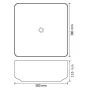Lavabo cuadrado de cerámica negro 38x38x13,5 cm de vidaXL, Lavabos - Ref: Foro24-142733, Precio: 70,25 €, Descuento: %