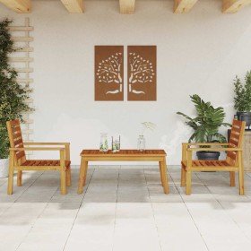 Juego de muebles de jardín 3 piezas madera maciza acacia en Conjuntos de jardín | Comprar online en Foru.es