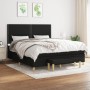 Cama box spring con colchón tela negro 180x200 cm de , Camas y somieres - Ref: Foro24-3137095, Precio: 639,99 €, Descuento: %