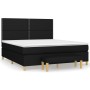 Cama box spring con colchón tela negro 180x200 cm de , Camas y somieres - Ref: Foro24-3137095, Precio: 639,99 €, Descuento: %
