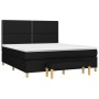 Cama box spring con colchón tela negro 180x200 cm de , Camas y somieres - Ref: Foro24-3137095, Precio: 639,99 €, Descuento: %