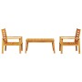 Juego de muebles de jardín 3 piezas madera maciza acacia en Conjuntos de jardín | Comprar online en Foru.es