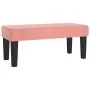 Box spring bed with pink velvet mattress 100x200 cm by , Beds and slatted bases - Ref: Foro24-3137772, Price: 342,62 €, Disco...