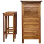 Set mesa de bar y sillas 3 piezas de madera de acacia maciza de vidaXL, Conjuntos de jardín - Ref: Foro24-44008, Precio: 302,...