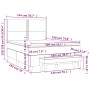 Cama box spring con colchón terciopelo gris claro 140x190 cm de , Camas y somieres - Ref: Foro24-3137779, Precio: 545,17 €, D...