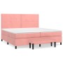 Cama box spring con colchón terciopelo rosa 200x200 cm de , Camas y somieres - Ref: Foro24-3137808, Precio: 675,11 €, Descuen...