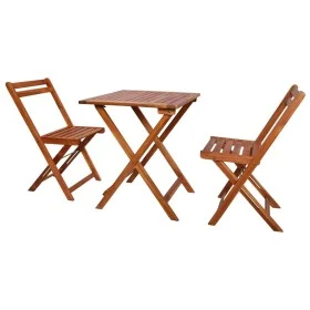 Mesa y sillas bistró plegables 3 pzas madera maciza de acacia de vidaXL, Conjuntos de jardín - Ref: Foro24-44015, Precio: 113...