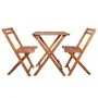 Mesa y sillas bistró plegables 3 pzas madera maciza de acacia de vidaXL, Conjuntos de jardín - Ref: Foro24-44015, Precio: 113...