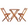 Mesa y sillas bistró plegables 3 pzas madera maciza de acacia de vidaXL, Conjuntos de jardín - Ref: Foro24-44015, Precio: 116...