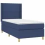 Box spring bed mattress and LED lights blue fabric 90x200 cm by , Beds and slatted bases - Ref: Foro24-3138771, Price: 346,74...