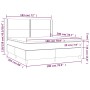 Cama box spring colchón LED cuero sintético capuchino 180x200cm de , Camas y somieres - Ref: Foro24-3139342, Precio: 644,87 €...