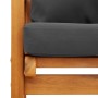 Set de muebles para jardín 3 piezas con cojines madera acacia en Conjuntos de jardín | Comprar online en Foru.es