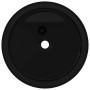 Lavabo redondo de cerámica negro 40x15 cm de vidaXL, Lavabos - Ref: Foro24-142737, Precio: 62,81 €, Descuento: %