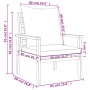 Set de muebles para jardín 3 piezas con cojines madera acacia en Conjuntos de jardín | Comprar online en Foru.es