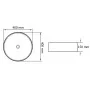 Lavabo redondo de cerámica negro 40x15 cm de vidaXL, Lavabos - Ref: Foro24-142737, Precio: 62,02 €, Descuento: %