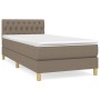 Cama box spring con colchón tela gris taupe 80x200 cm de , Camas y somieres - Ref: Foro24-3140813, Precio: 303,99 €, Descuent...