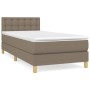 Cama box spring con colchón tela gris taupe 80x200 cm de , Camas y somieres - Ref: Foro24-3140893, Precio: 292,43 €, Descuent...