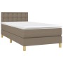 Cama box spring con colchón tela gris taupe 80x200 cm de , Camas y somieres - Ref: Foro24-3140893, Precio: 292,43 €, Descuent...