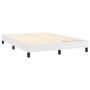 Cama box spring con colchón cuero sintético blanco 140x190 cm de , Camas y somieres - Ref: Foro24-3141060, Precio: 463,91 €, ...