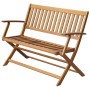 Banco de jardín madera maciza de acacia 120 cm de vidaXL, Bancos de jardín - Ref: Foro24-44132, Precio: 133,08 €, Descuento: %