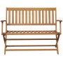 Banco de jardín madera maciza de acacia 120 cm de vidaXL, Bancos de jardín - Ref: Foro24-44132, Precio: 133,08 €, Descuento: %