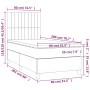 Cama box spring con colchón tela color crema 80x200 cm de , Camas y somieres - Ref: Foro24-3142454, Precio: 330,15 €, Descuen...