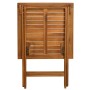 Mesa y sillas bistró plegables 3 pzas y cojines madera maciza de vidaXL, Conjuntos de jardín - Ref: Foro24-44014, Precio: 159...