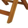 Mesa y sillas bistró plegables 3 pzas y cojines madera maciza de vidaXL, Conjuntos de jardín - Ref: Foro24-44014, Precio: 154...