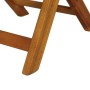 Mesa y sillas bistró plegables 3 pzas y cojines madera maciza de vidaXL, Conjuntos de jardín - Ref: Foro24-44014, Precio: 159...