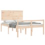 Cama para personas mayores con cabecero madera maciza 140x190cm de , Camas y somieres - Ref: Foro24-3195461, Precio: 171,00 €...