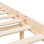 Cama para personas mayores con cabecero madera maciza 140x190cm de , Camas y somieres - Ref: Foro24-3195461, Precio: 171,00 €...