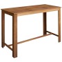 Set mesa de bar y taburetes 7 piezas de madera de acacia maciza de vidaXL, muebles para cocinas y comedores - Ref: Foro24-246...