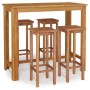 Mesa y taburetes altos de jardín 5 pzas madera maciza acacia de , Conjuntos de jardín - Ref: Foro24-3154392, Precio: 406,18 €...