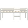 Cama alta blanca madera maciza pino 75x190 cm de , Camas y somieres - Ref: Foro24-821620, Precio: 168,26 €, Descuento: %