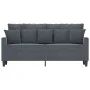 Dunkelgraues 2-Sitzer-Sofa aus Samt, 140 cm von , Sofas - Ref: Foro24-359304, Preis: 189,95 €, Rabatt: %