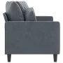 Dunkelgraues 2-Sitzer-Sofa aus Samt, 140 cm von , Sofas - Ref: Foro24-359304, Preis: 189,95 €, Rabatt: %