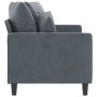 Sofá de 2 plazas de terciopelo gris oscuro 140 cm de , Sofás - Ref: Foro24-359304, Precio: 203,82 €, Descuento: %
