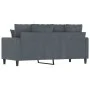 Dunkelgraues 2-Sitzer-Sofa aus Samt, 140 cm von , Sofas - Ref: Foro24-359304, Preis: 189,95 €, Rabatt: %