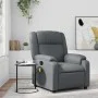 Sillón de masaje reclinable cuero sintético gris de , Sillones - Ref: Foro24-373532, Precio: 268,29 €, Descuento: %