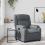 Sillón de masaje reclinable cuero sintético gris de , Sillones - Ref: Foro24-373532, Precio: 272,83 €, Descuento: %