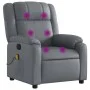Sillón de masaje reclinable cuero sintético gris de , Sillones - Ref: Foro24-373532, Precio: 268,29 €, Descuento: %