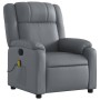 Sillón de masaje reclinable cuero sintético gris de , Sillones - Ref: Foro24-373532, Precio: 272,83 €, Descuento: %
