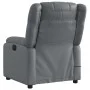 Sillón de masaje reclinable cuero sintético gris de , Sillones - Ref: Foro24-373532, Precio: 268,29 €, Descuento: %