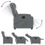 Sillón de masaje reclinable cuero sintético gris de , Sillones - Ref: Foro24-373532, Precio: 268,29 €, Descuento: %