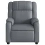 Sillón de masaje reclinable cuero sintético gris de , Sillones - Ref: Foro24-373532, Precio: 268,29 €, Descuento: %