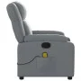 Sillón de masaje reclinable cuero sintético gris de , Sillones - Ref: Foro24-373532, Precio: 268,29 €, Descuento: %