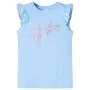 Camiseta infantil de manga volante azul claro 92 de , Camisetas para niños - Ref: Foro24-11324, Precio: 8,19 €, Descuento: %